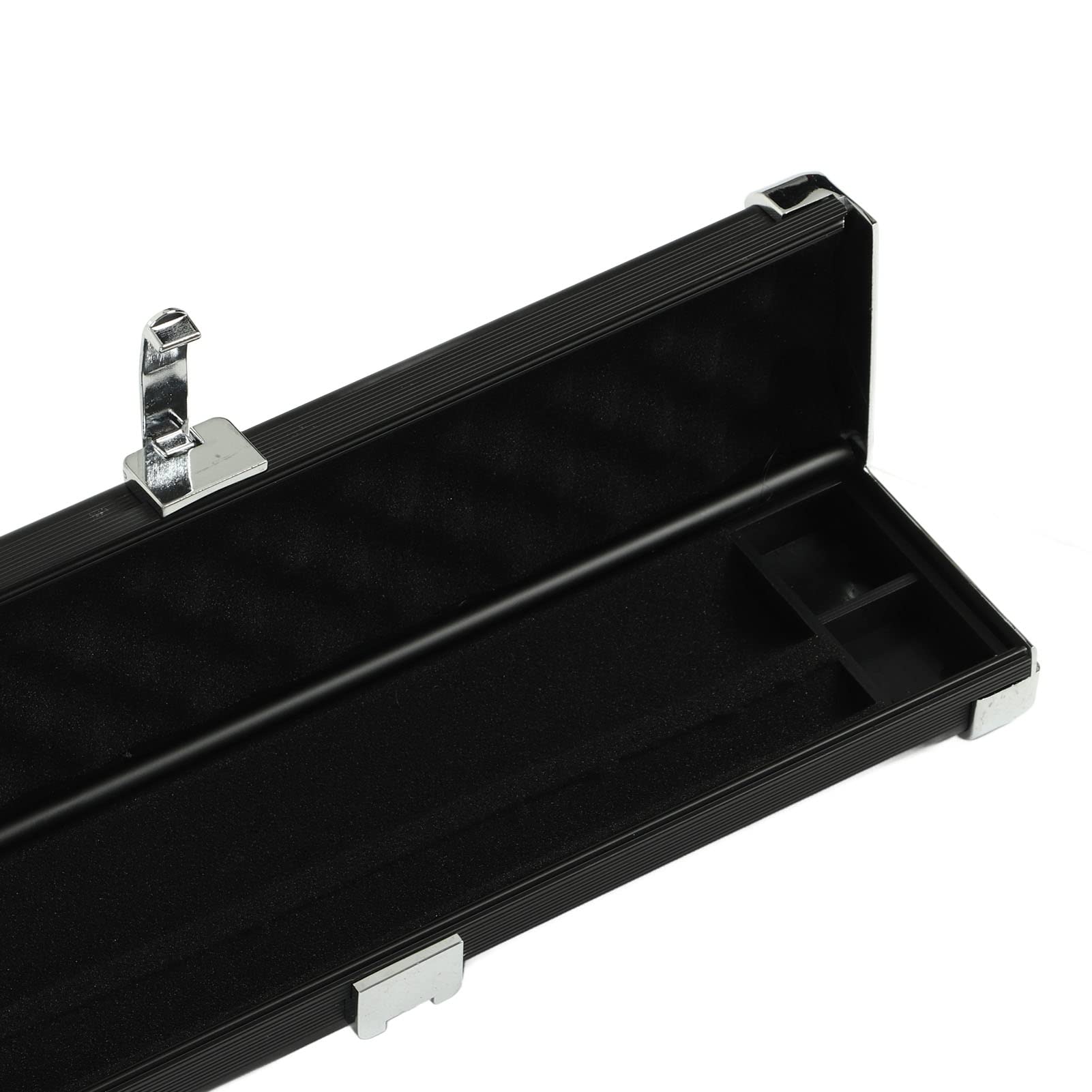SIXRUN Étui Rigide pour Queue de Billard, étui de Transport en Alliage d'aluminium à Double Fente pour Billard Anglais, 8 Petites Têtes de Billard, étui pour Queue de Billard