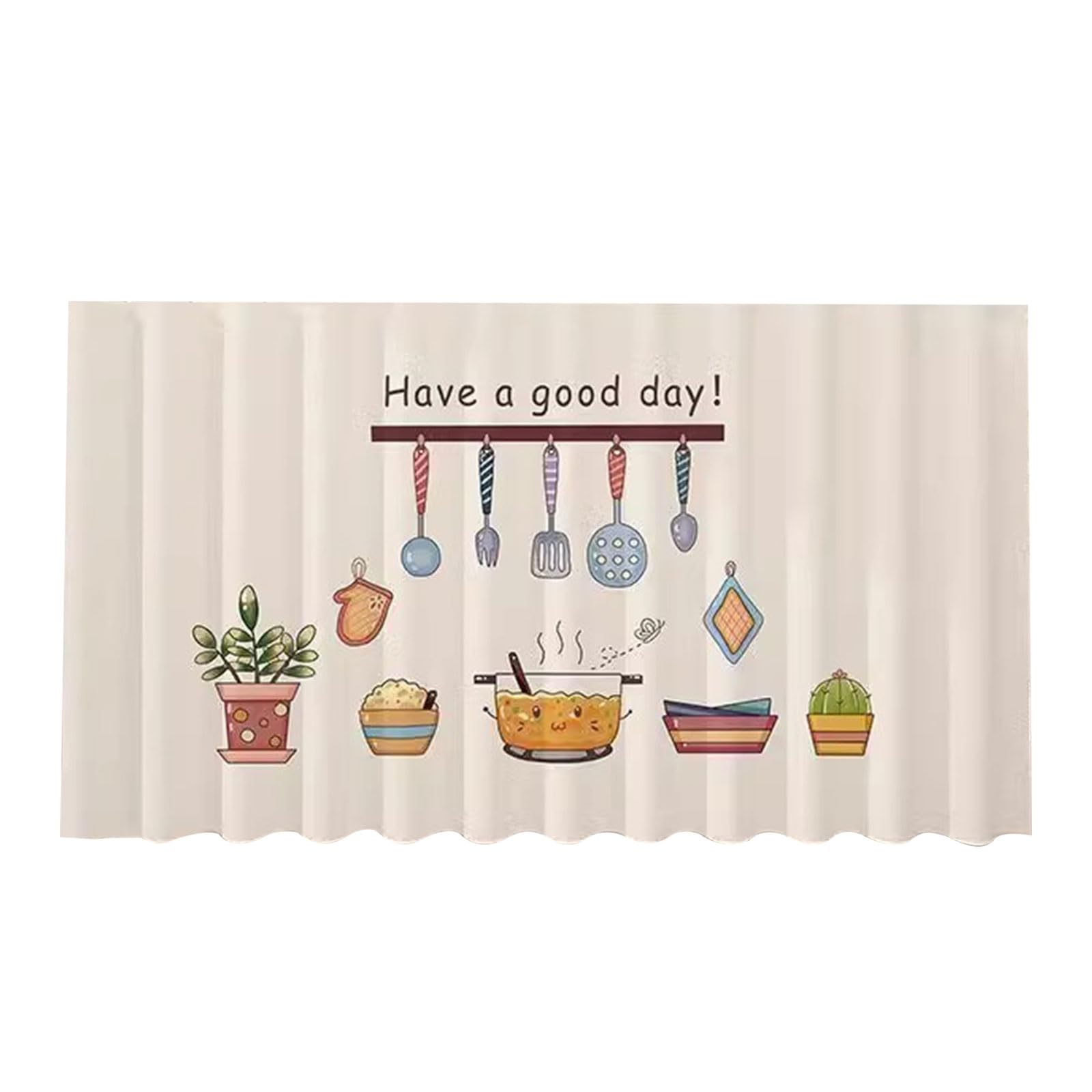 Kalttoy Not Drill Cabinet Curtain Dustproof Fabric Stylish Kitchen Decoration Quick Setups Closet Short Curtain Fabric for Cabinets