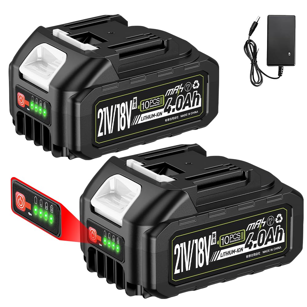 Amazon.co.jp: UPF マキタ 互換 バッテリー 18V/21V 4000mAh 二個