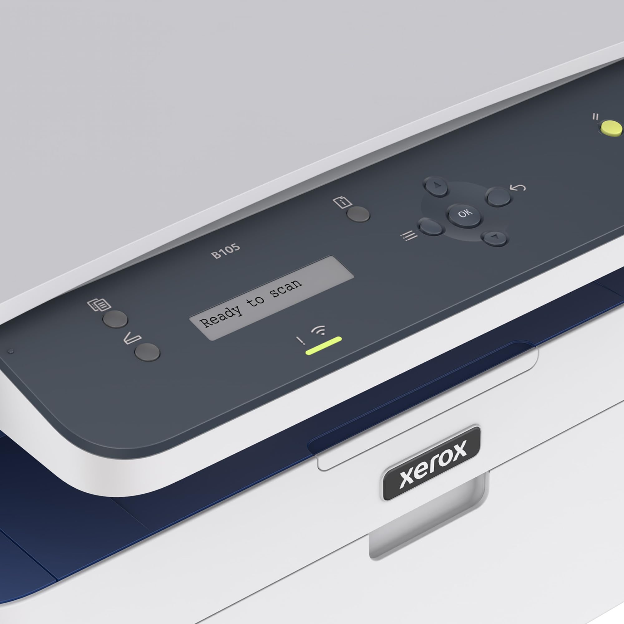 Xerox B105 Multifunction Wireless Printer - Compact Mono Laser All-in-One, Fast 20ppm, Print/Scan/Copy, A4, Desktop Home Office, Small Team, Mobile Ready, Wi-Fi, AirPrint — view 2