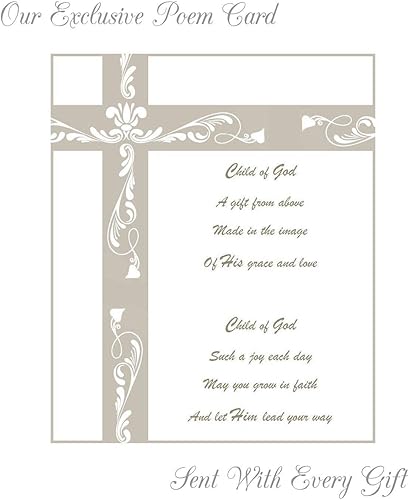 Miniatura 4 de Juego de 5 piezas de regalo de primera comunión para niña con caja de regalo de oración rosario pulsera cruz tarjeta