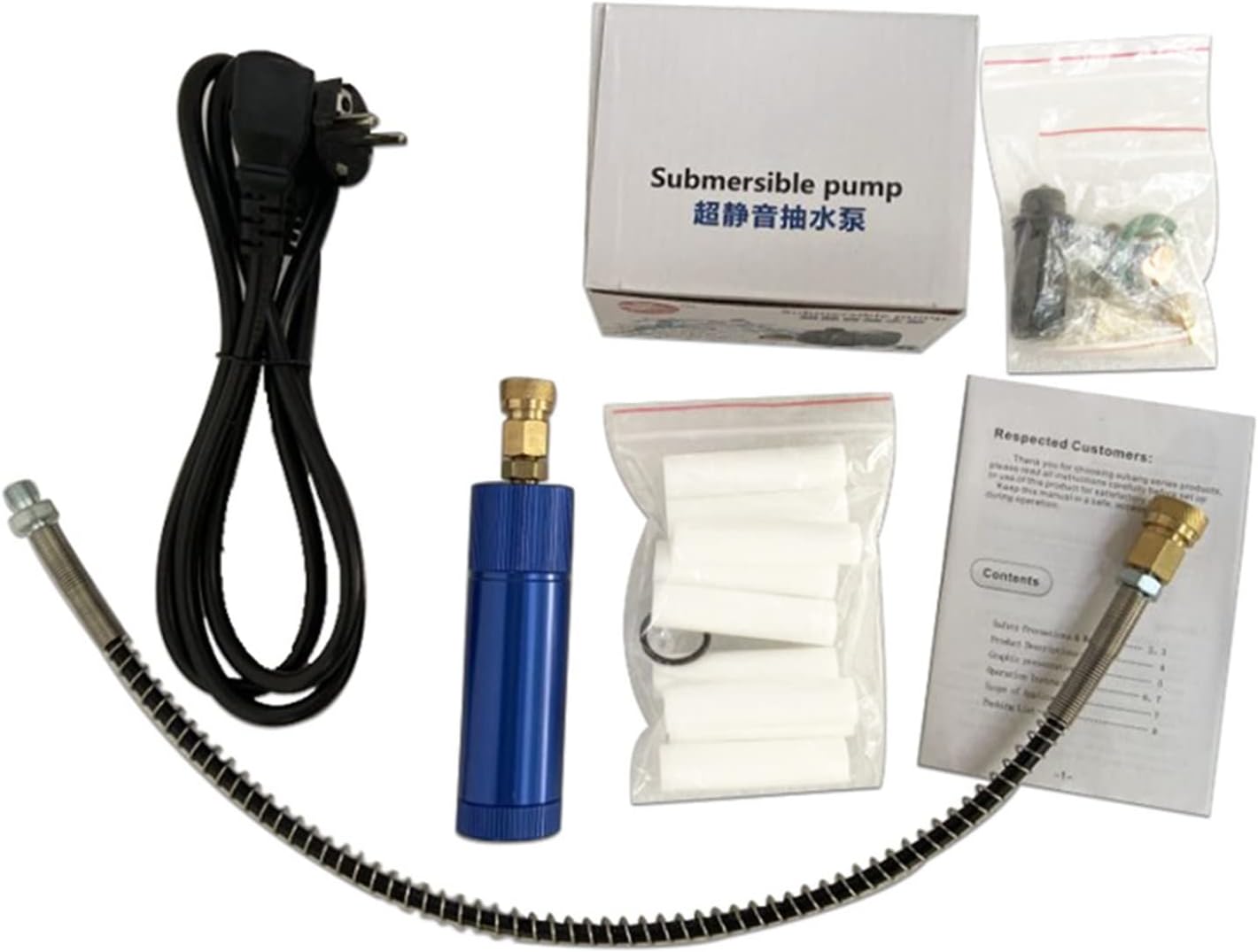 Included accessories with the compressor
