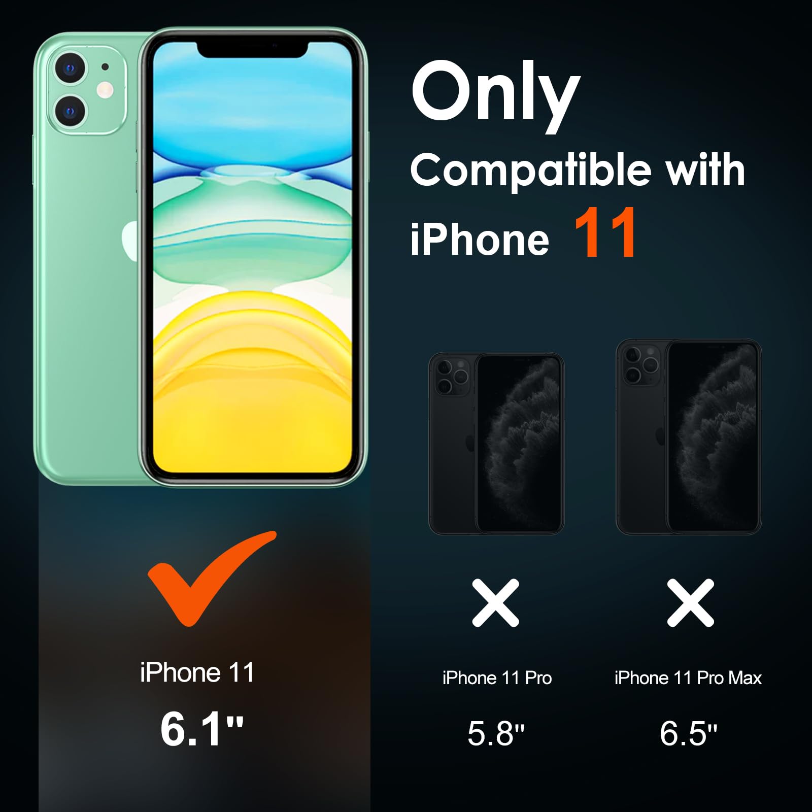 iVoler 2 Pezzi Pellicola Vetro Temperato per iPhone 11 / XR (6,1 Pollici), [9H Hardness] Anti-Scratch [con Cornice di Installazione]