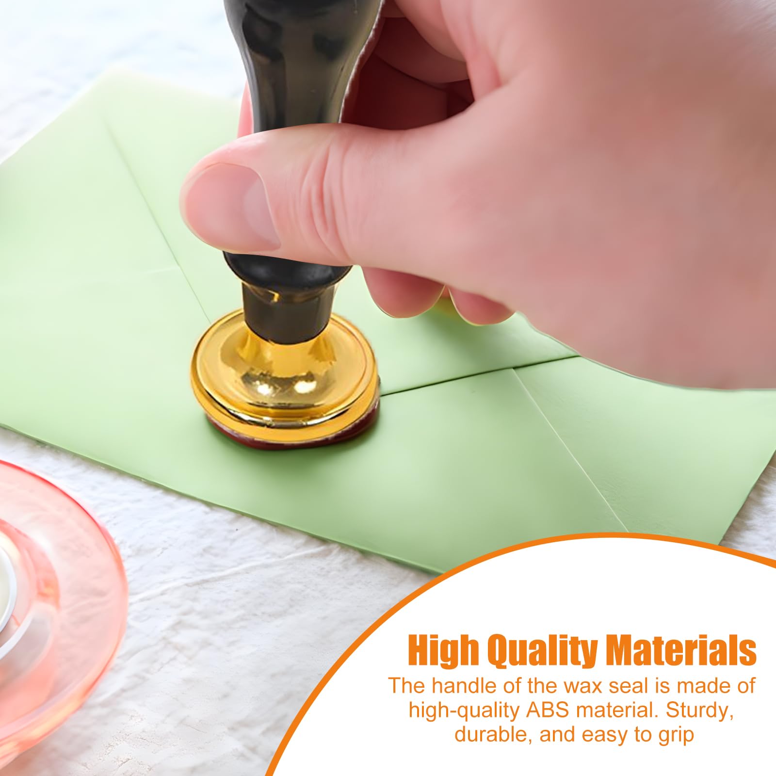 Kit Ceralacca 12 Pezzi Con Timbri 3D - Ideale Per Buste, Inviti E Fai Da Te - Foto 5