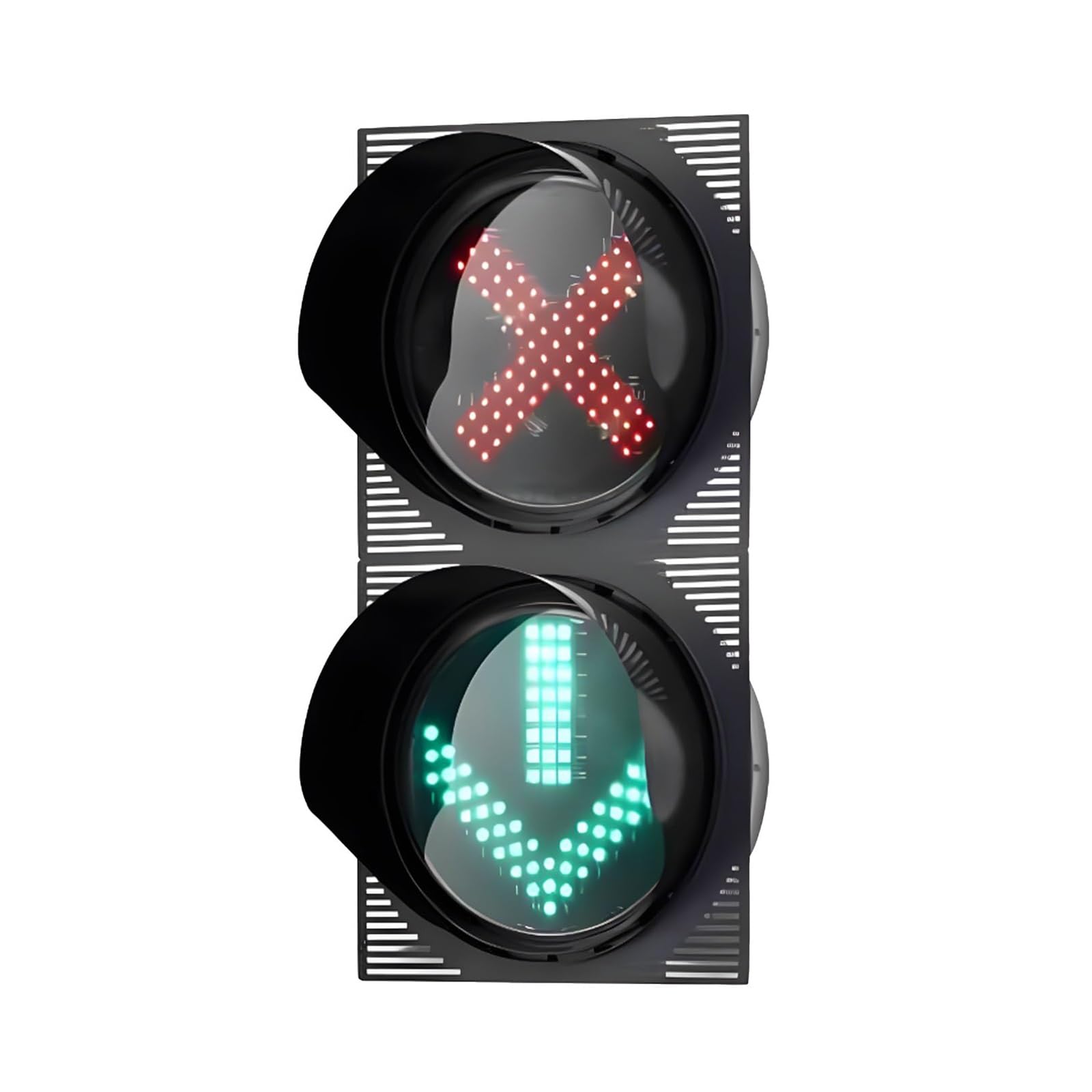 Feu de signalisation LED Croix Rouge Flèche Verte pour parking sécurisé