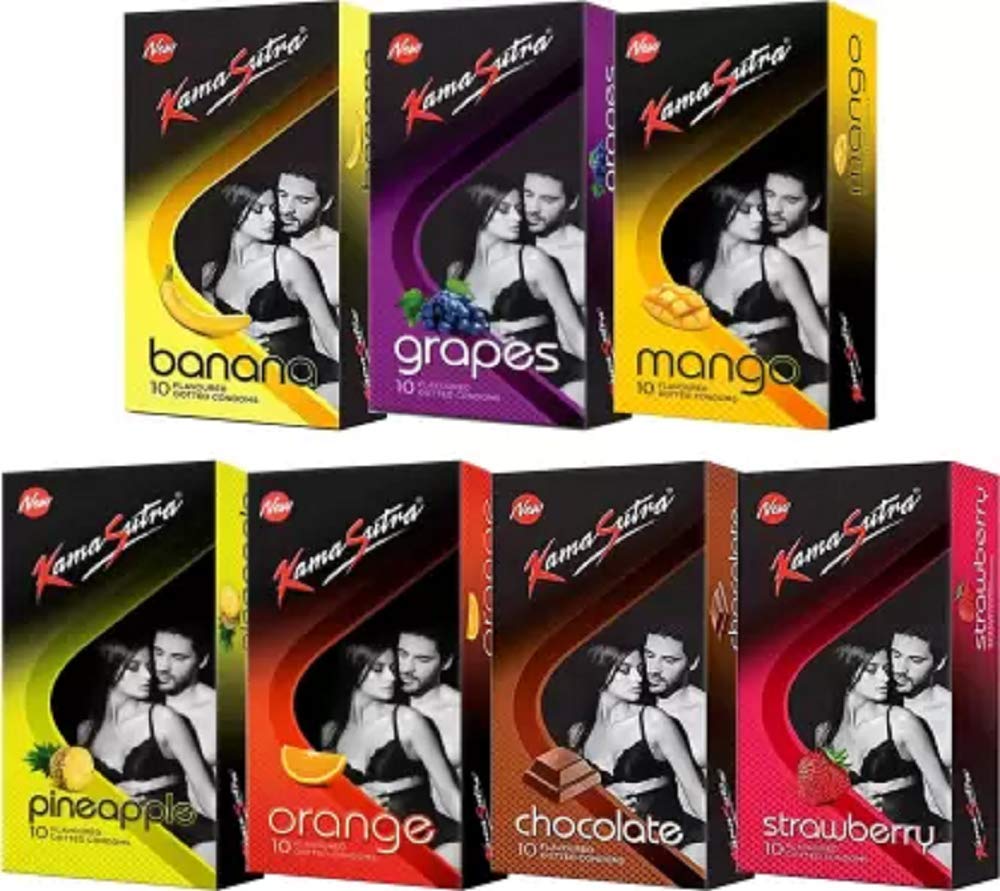 Kamasutra Honeymoon Pack With Exclusive Mango Flavours Condom (Pack of 7, 70S)-picture-37