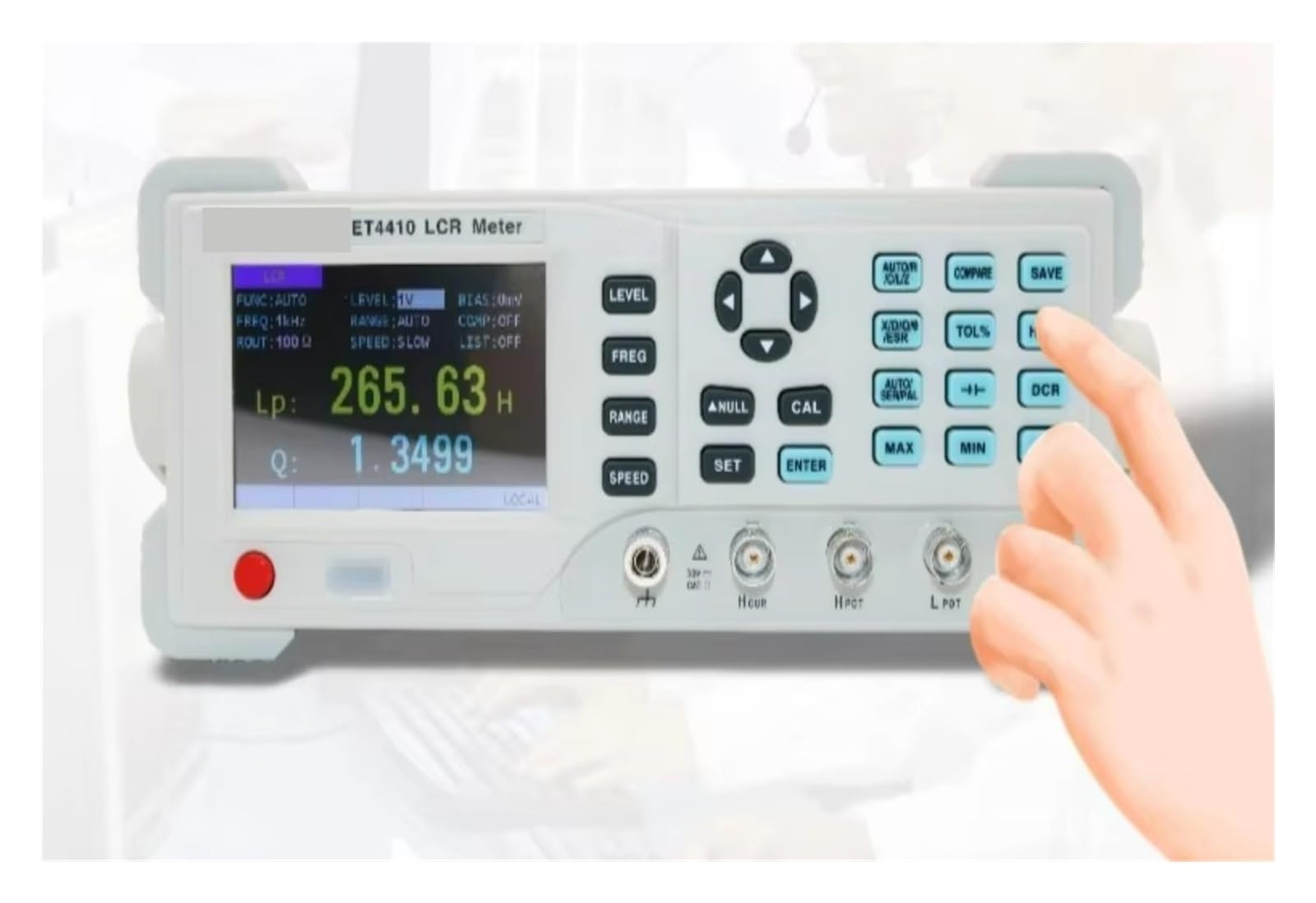 Compteur LCR, Instrument De Testeur Électronique Gamme Compteur LCR Numérique Bureau Pour Des Mesures Précises(ET4501)