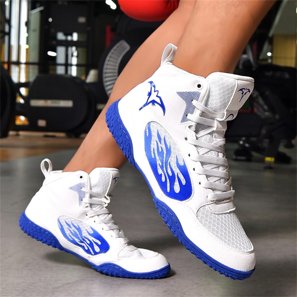 Zapatillas De Boxeo De Caña Alta para Hombre Ligeras Antideslizantes para Fitness Y Artes Marciales