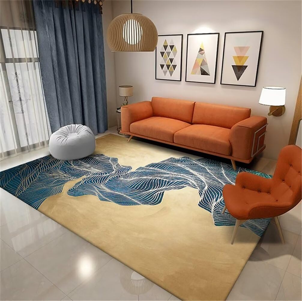 Tapis chambre enfant bleu idéal pour les espaces de jeux