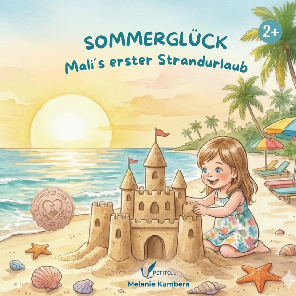 Sommerglück – Malis erster Strandurlaub: Ein liebevolles Bilderbuch über das erste Mal Fliegen, Sandburgen und Familienurlaub am Meer – Zum Vorlesen für Kinder von 2-6 Jahren.