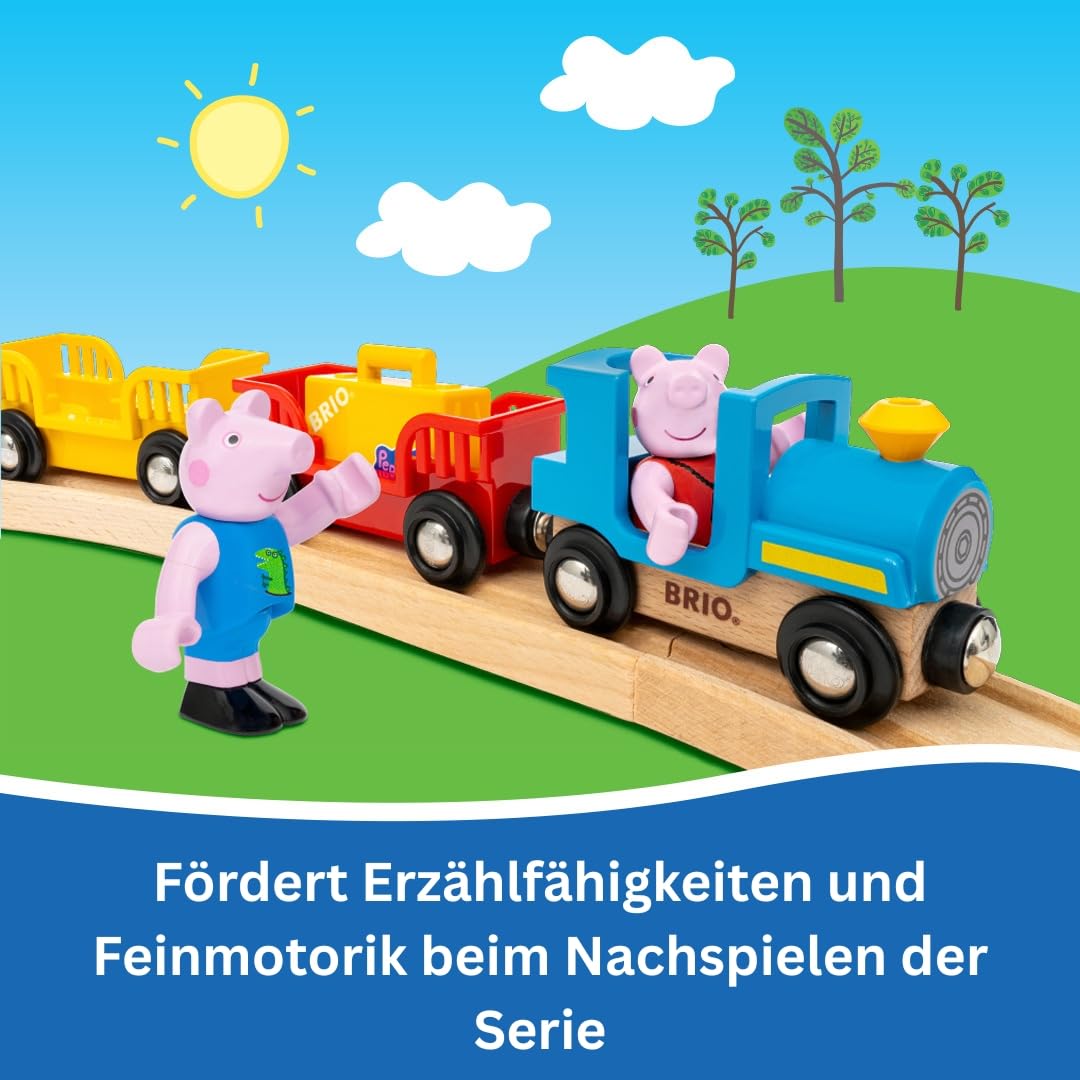 BRIO - Peppa Wutz Zug - Spielzeug-Eisenbahn zur beliebten Kleinkindserie Peppa Wutz - ab 3 Jahren - 36127 - 3