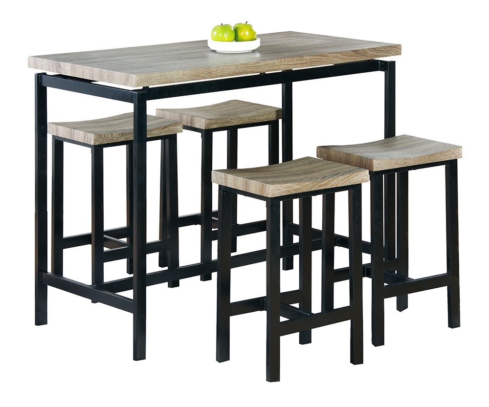 Milton Greens StarsEmily 47" x 23.5" 5 Piece 2-Tone Dining Set
