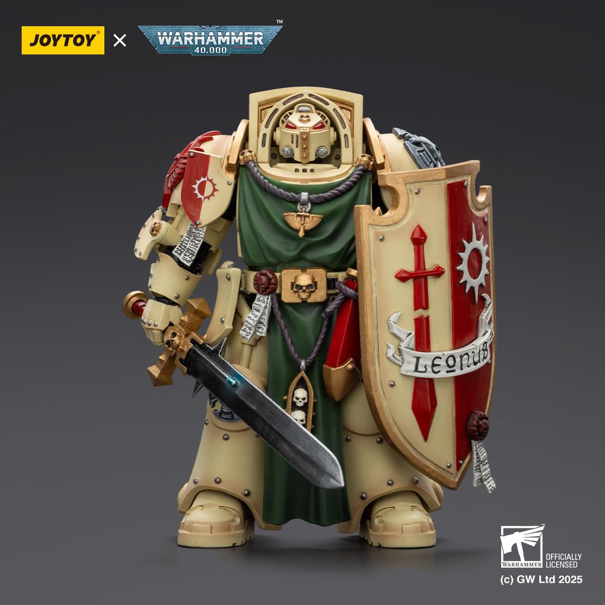 HiPlay JOYTOY Caballero Deathwing de los Ángeles Oscuros 2 con Espada de Poder, Escudo de Tormenta y Vigilante en la Oscuridad JT02496 Figura de Acción Escala 1/18