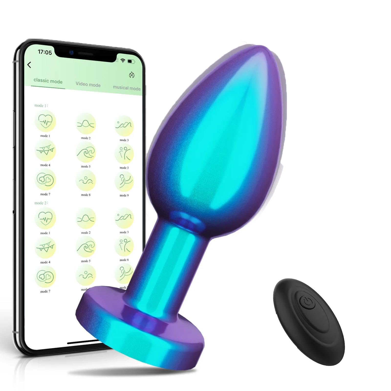 Amazon.com: Anal Butt Plug APP Remote Control Anal Vibrator Butt Plug Sex  Toy for Woman Men Women Masturbator Buttplug Steel Anal Plug : Health &  Household