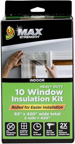 Duck MAX Strength Window Insulation Kit, Winter Window Seal Kit