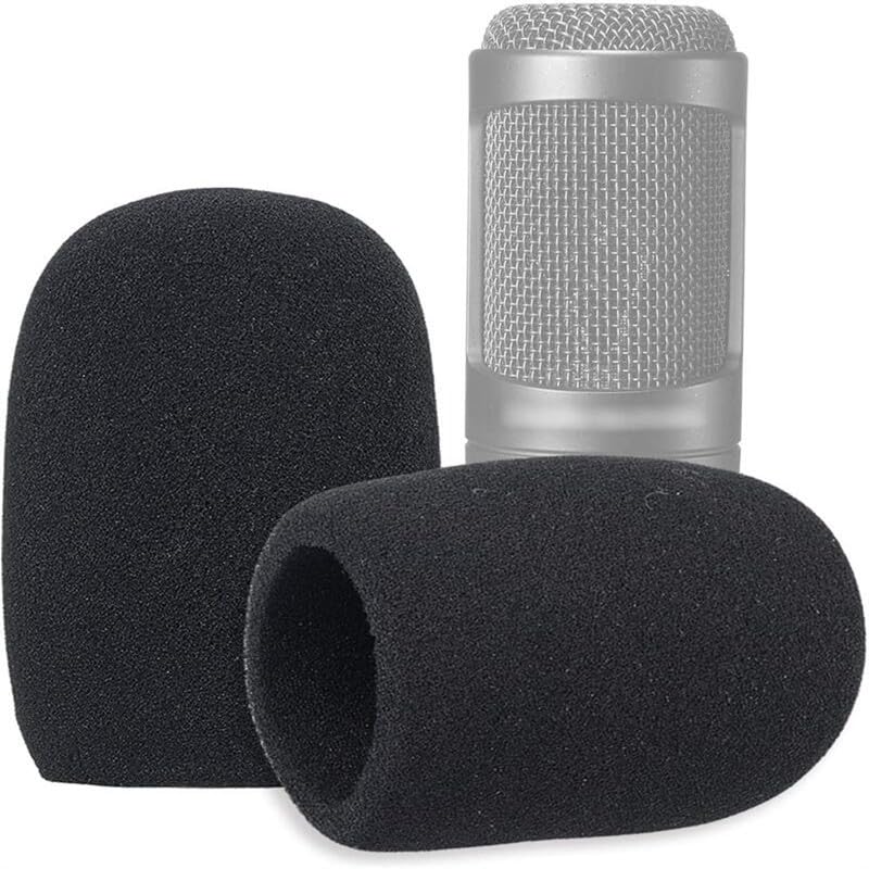 2-Pack Foam Windscreen Compatible with Audio-Technica ATR2500X/AT-4040/AT2020/ATR2500/AT2035 Microphones Pop Filter & Windshield