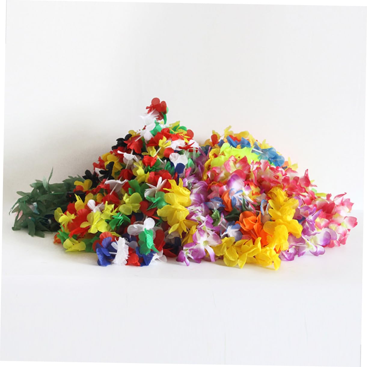 PRETYZOOM 42stücke Hawaii-blumenkette Tropische Luao-Party-gastgeschenk Bunte Künstliche Blumen Strand-Hula-kostüm-Accessoires Hawaii-Girlande Hawaii-Halskette