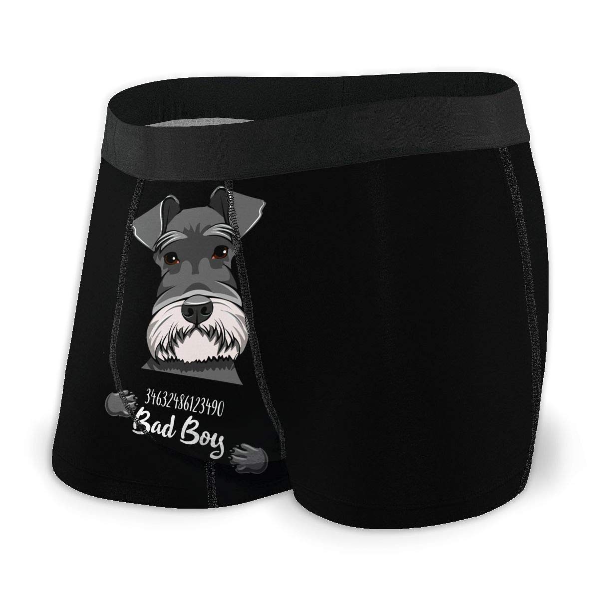 934 Men's Underwear 5115 Boxer Underwear Shorts Schnauzer Dog Criminal Arrest Boxer Briefs Soft Boxer Shorts Casual Boxer Shorts For Gift, Lover, Husband M