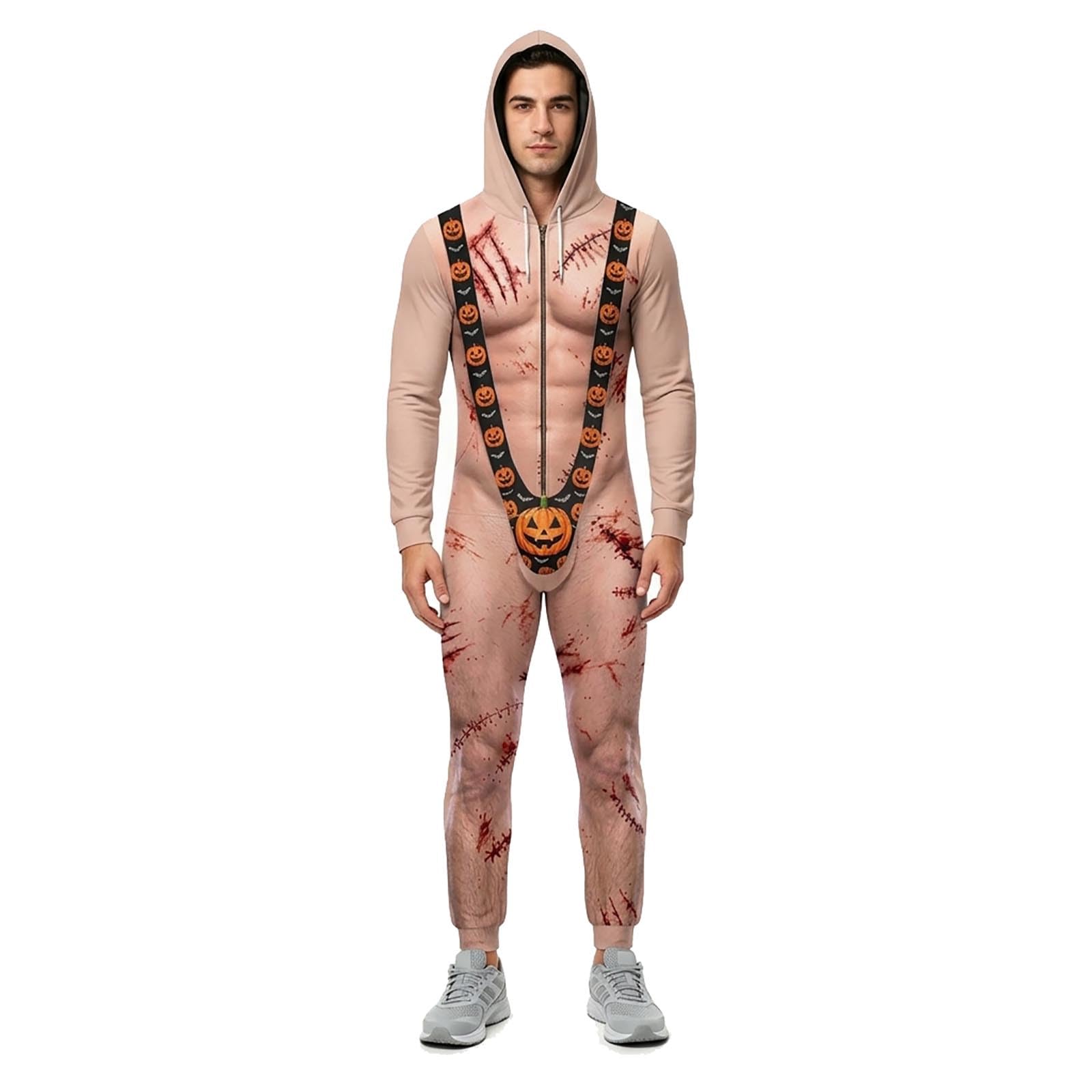 Halloween Onesie Adult Men, Men'S Halloween Costume Funny 3D Print Borat