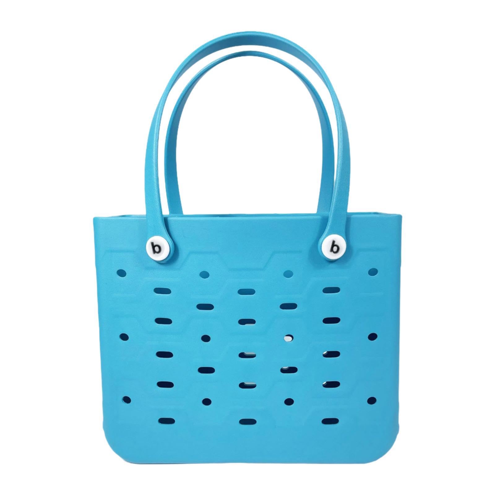 Beach Hole Bag Fashion Lightweight EVA Basket for Boat Tours Holidays Travel lake blue-image-37