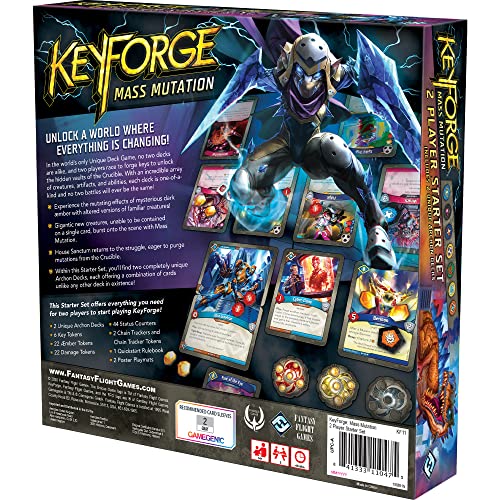 KeyForge: Mass Mutation Starter Set Fantasy Flight Games - Jeu de cartes pour 2 joueurs - 2