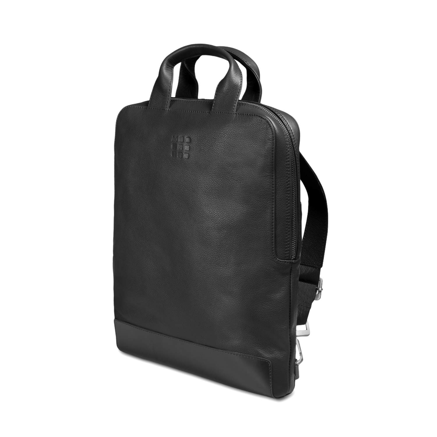Backpack, 15-Inch Laptop Storage, Business Backpack, Classic, Leather, Device Bag, Vertical Type, Black