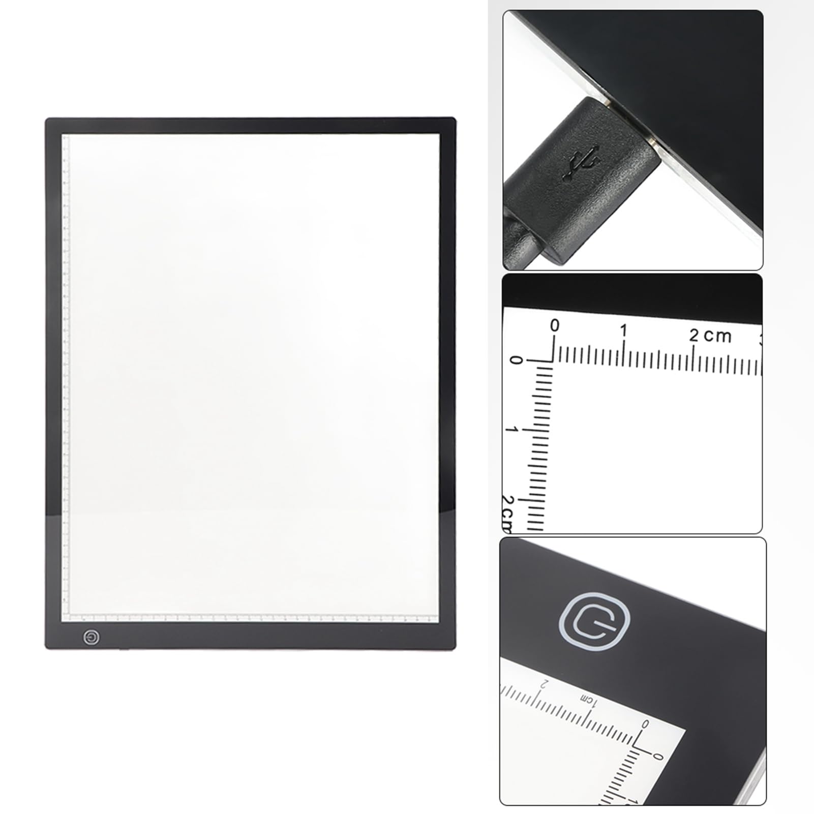 Semme Tavoletta Grafica Ultrasottile con Scatola Luminosa a LED USB con Touchpad per Disegni Animati e Stencil, Ideale per Design Artistico e Lavori Fotografici