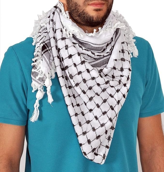Keffiyeh Palestine Scarf Traditional Middle Eastern Scarf Men's Keffiyeh1kechain gift كوفية فلسطين وشاح للرجال والنساء وشاح فلسطين وشاح شرق أوسطي تقليدي، كوفية رجالية، كوفية نسائية كوفية فلسطينية،
