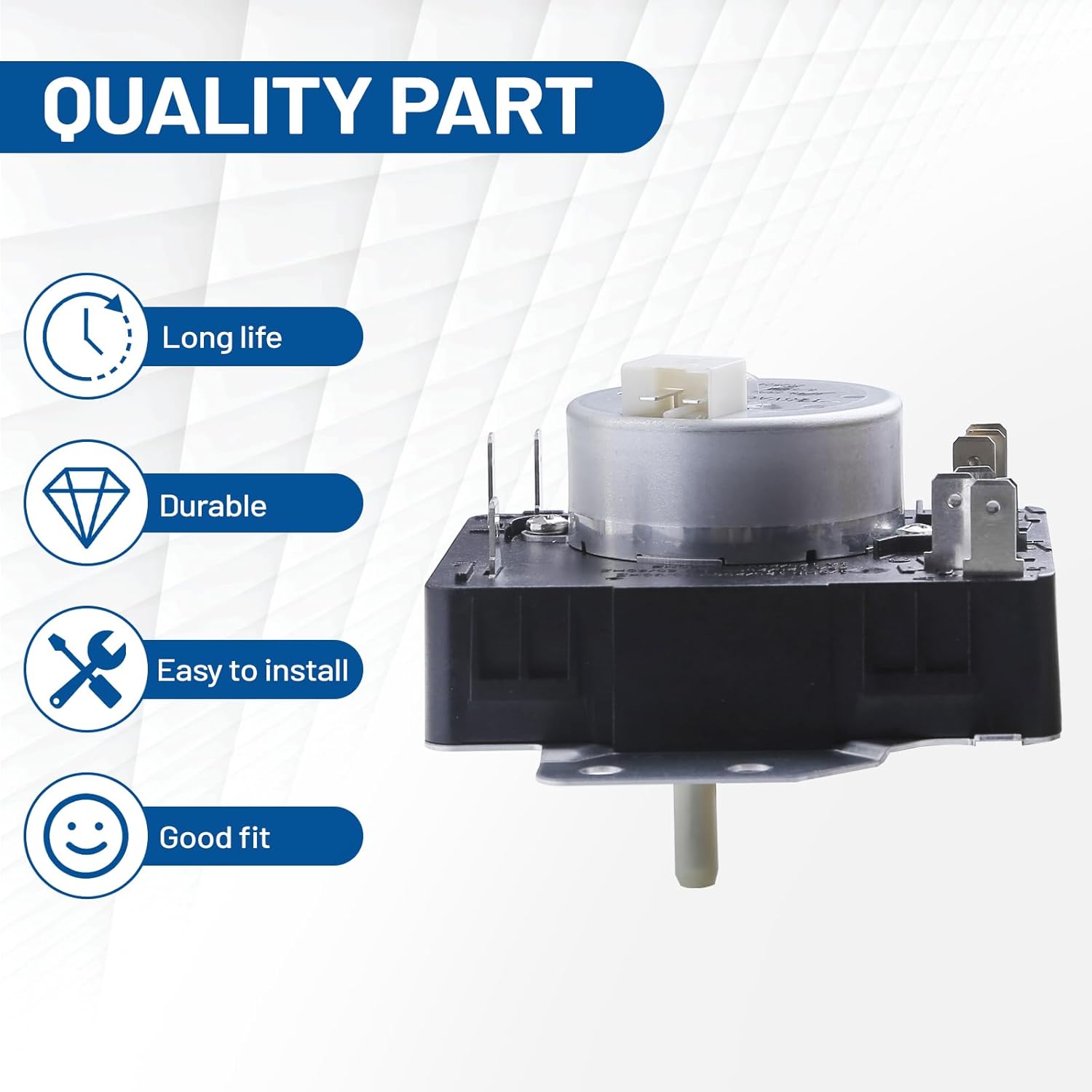 WGD4800XQ4 WGD4815EW2 WGD4815EW0 WGD5200VQ1 WGD4800BQ2 WPW10185981 Dryer Timer Replace AP6016540 PS11749830 Fit for Whirlpool Dryer Timer Replacement for Kenmore Dryer Timers for Whirlpool Dryer