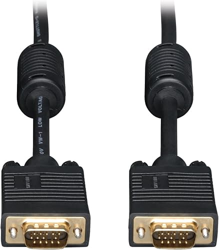 Vista 13 de Tripp Lite Cable de monitor coaxial VGA, cable de alta resolución con RGB coaxial (HD15 M/M) de 20 pies (P502-020)