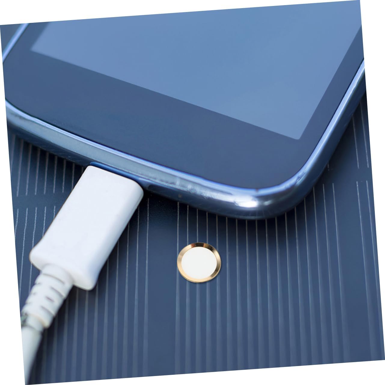 10pcs Ultra-Thin Home Button Protective Stickers for Fingerprint Covers Easy Installation Enhanced Support Slim Design for Seamless Use