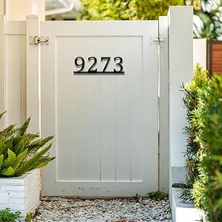 Modern House Numbers for Outside, Minimalist Modern House Numbers,Metal Address Numbers,Art Deco Address Plaque,House Numbers Custom Address Sign Door Alphabet Home Outdoor