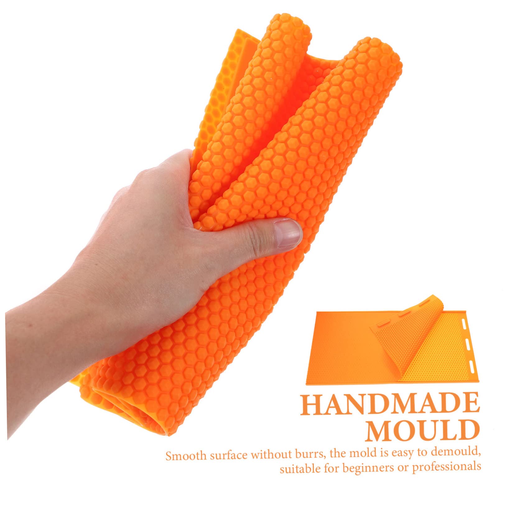 Stampo in Silicone Arancia per Foglio di Cera d Api Portatile e Facile da Sformare per Fai da Te e Realizzazione di Candele