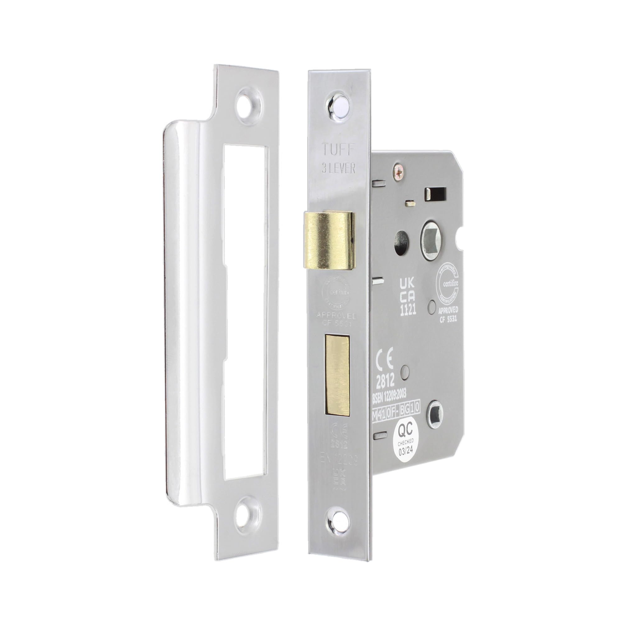 MOIA 614-281D REVERSIBLE Armored Door Lock, 63mm Key Entry - Italy - Foto 7