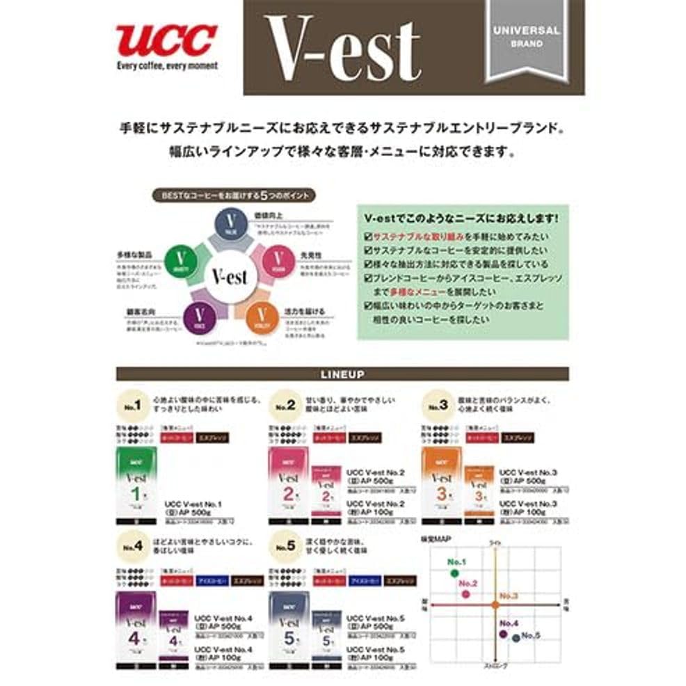 Amazon | UCC ヴェスト No.3 RA （豆） 500g 業務用コーヒー | ノー