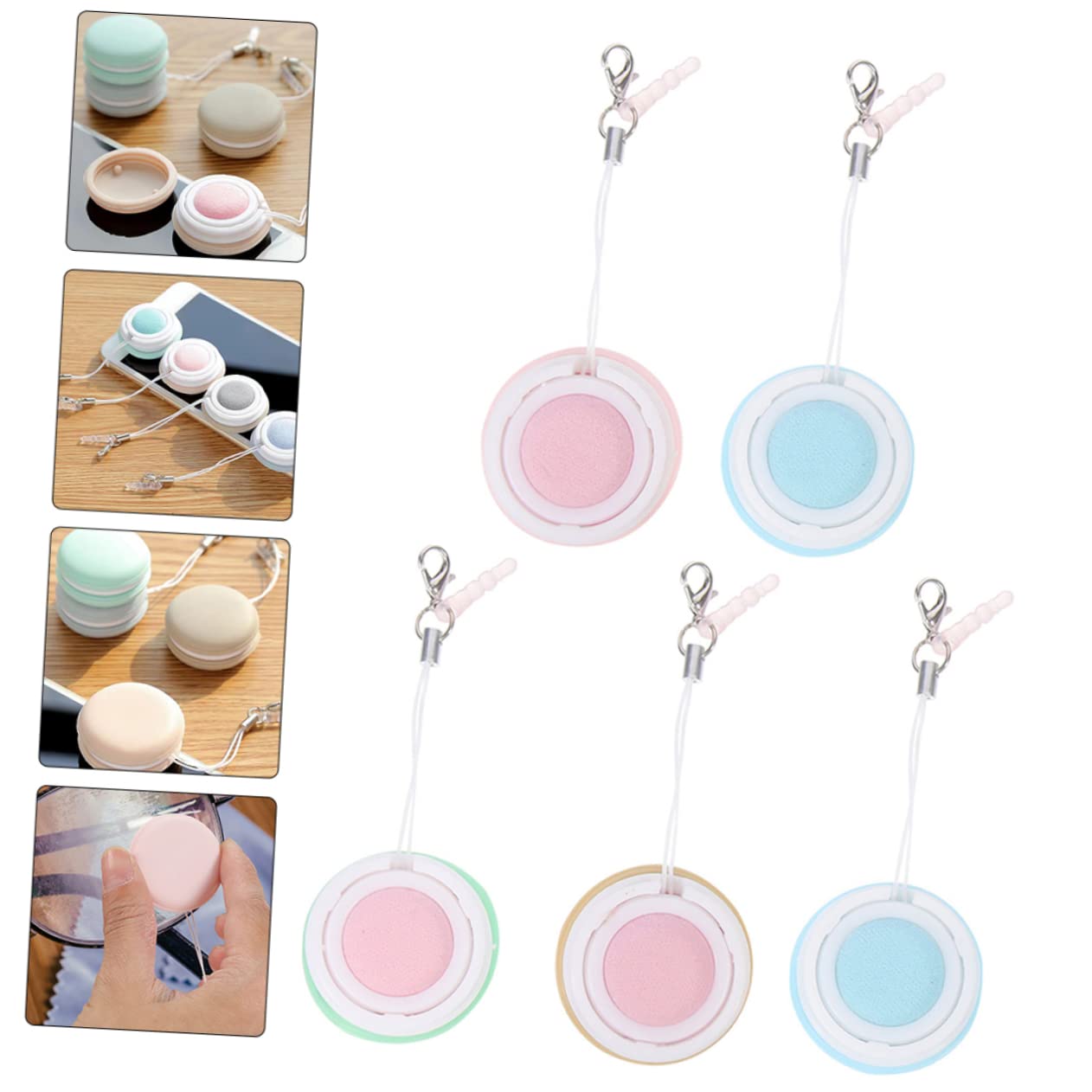 Healeved 25piezas Paños De Limpieza De Pantallas y Lentes De Microfibra Unidades Limpiadores Para Gafas Móviles y Cámaras Aleatorios Reutilizables y Compactos