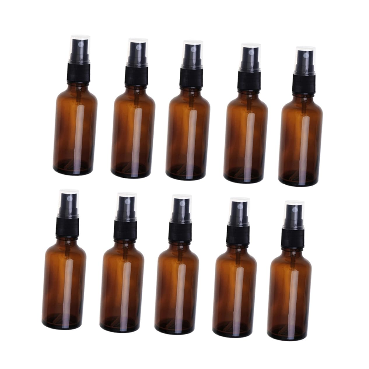 VALICLUD 20pezzi Flacone Spray Vuoto Vetro Bottiglia Spray Portatile da Viaggio per Cosmetici Olio Essenziale Flacone Cosmetico da Viaggio Marrone