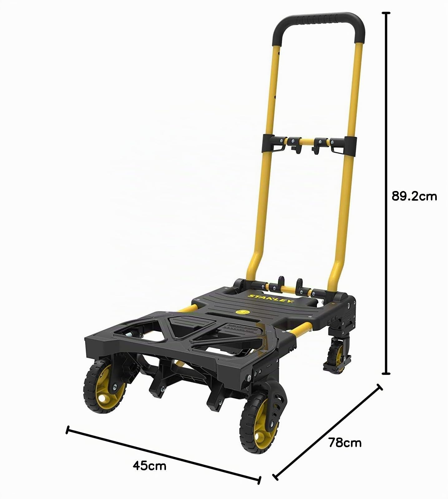 Stanley 2 in 1 SXWTD-FT585 Carrello Spiaggia Pieghevole Merci - Carrello Manuale - Capacità di Carico Fino a 137 kg - Carrello con Piattaforma Pieghevole - Multifunzionale