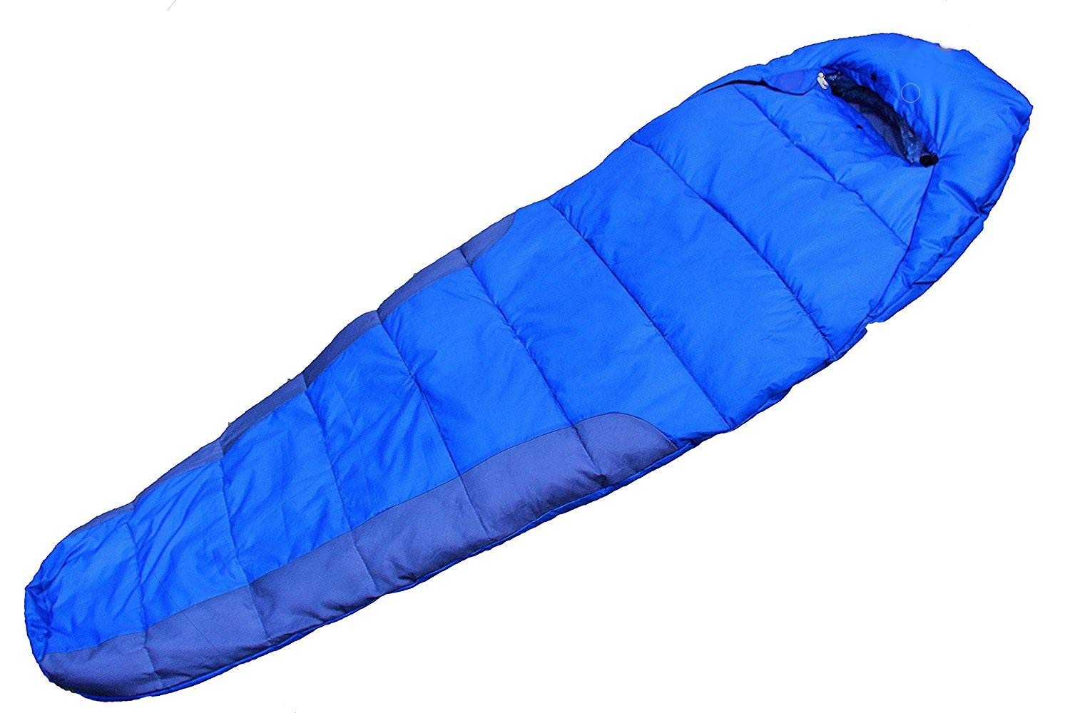 THE® Bonefire Sleeping Bag-Mummy Style, Portable – Ideal for Camping, Hiking, Traveling, Backpacking, with Compression Sack, Temperature +9 °C to +15 °C,