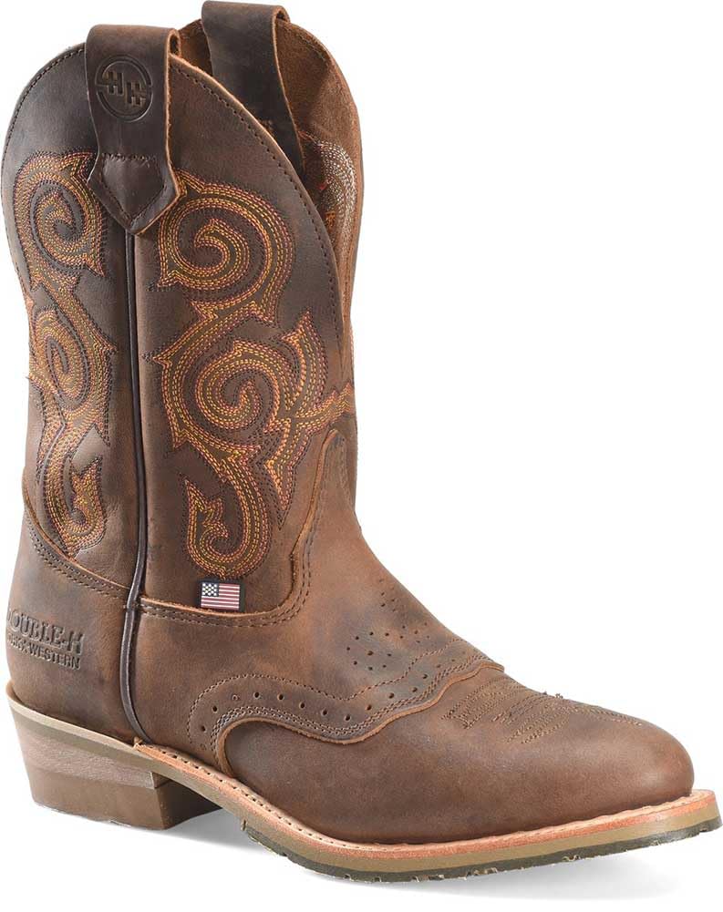 Double-H Boots Rockdale Men’s 11” Waterproof Wide Square Composite Toe Roper