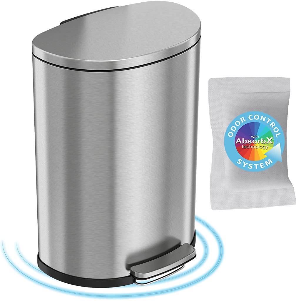 Buy iTouchless SoftStep 50 Litre Step Dustbin with Odour Control System