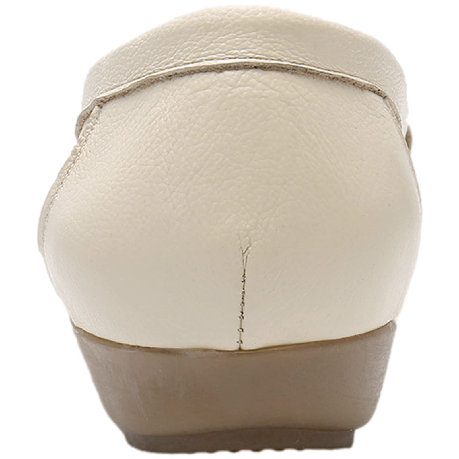 rismart Mocassins Femme Plat Cuir Confort Décontractée Chaussures