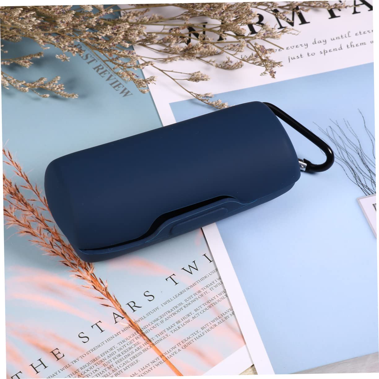 UKCOCO 3piezas Funda De Silicona Resistente Golpes para Auriculares Inalámbricos Caja Protectora Portátil y Prueba De Arañazos Azul Oscuro