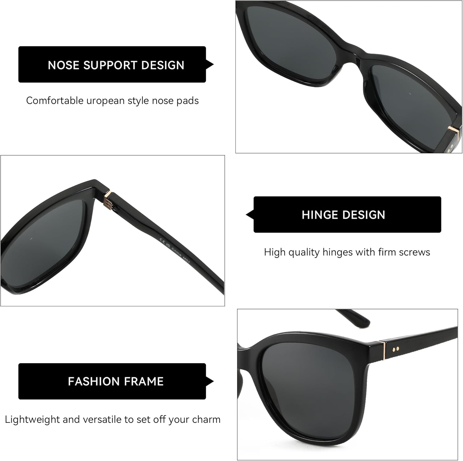 ZENOTTIC Polarized Sunglasses for Women UV400 Protection Retro Cute Fashion Cateye Sun Glasses - Image 4