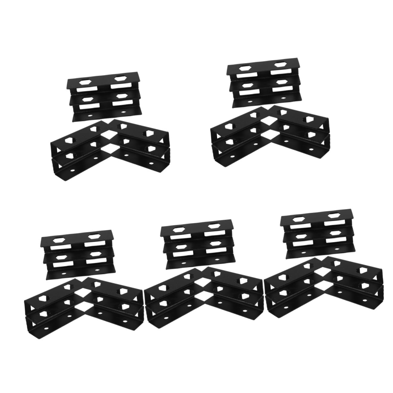 EXCEART 5ensembles Support Métallique Bureau pour Ordinateur Portable Support Double Facile à Installer pour Ordinateur Clavier Et Câbles Organisation Bureau
