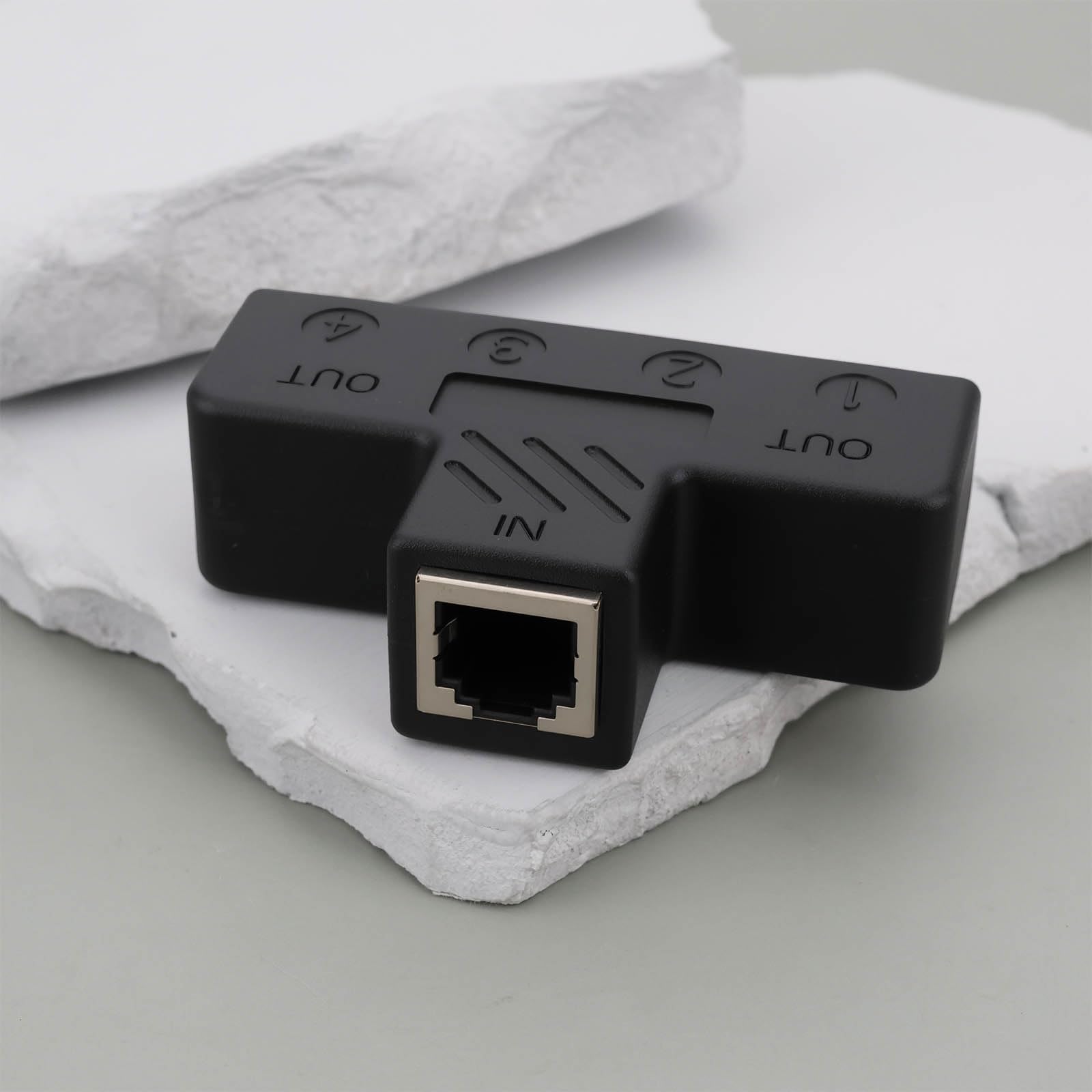 Acoplador Telefónico en Línea RJ11 Hembra A 4 Hembras 6P6C para Dispositivo de Fax Fijo (1 A 4) — view 6