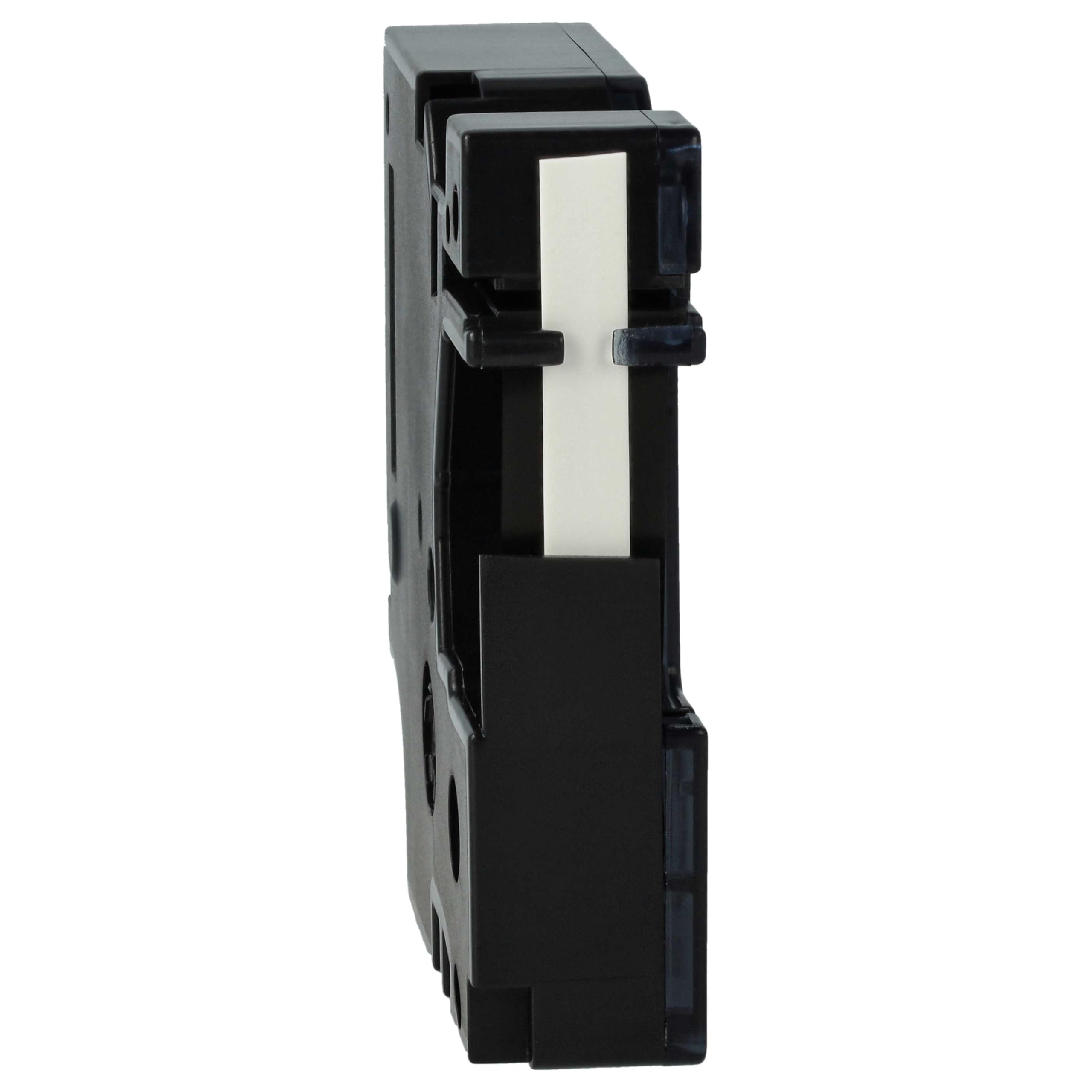 vhbw 10x Schriftband-Kassette Ersatz für Dymo 18051 für Etiketten-Drucker Schwarz auf Weiß, Schrumpfschlauch-Kassette, 6 mm