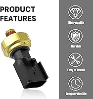 Vista 6 de 5149062AA Sensor de presión de aceite de motor Interruptor remitente compatible con Dodge Avenger 2011-2014, Caliber 2009-2010, Grand Caravan 3.6L