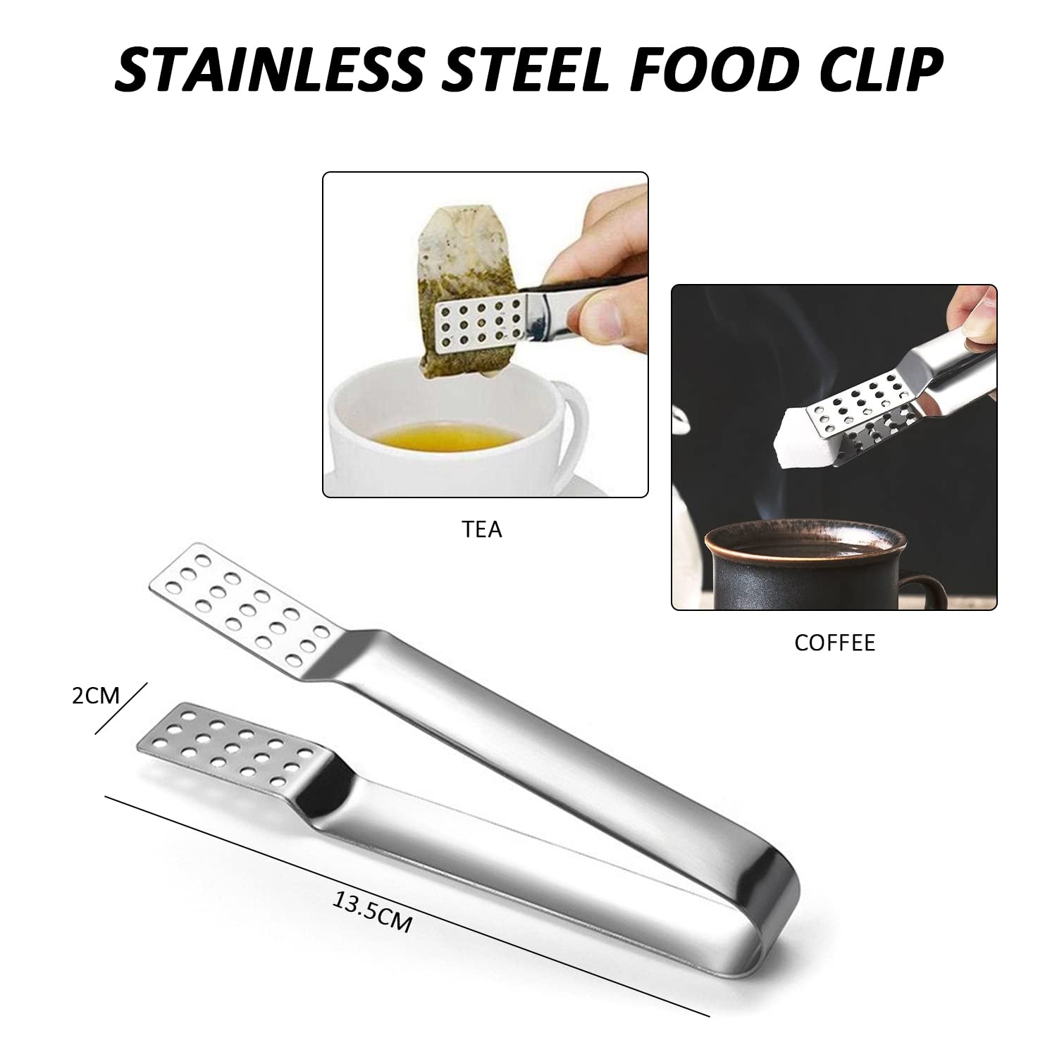 Set 3 Infusori Da Tè In Acciaio Inox – Imbuto, Clip E Cucchiaio Dosatore, Filtro A Maglia Fine