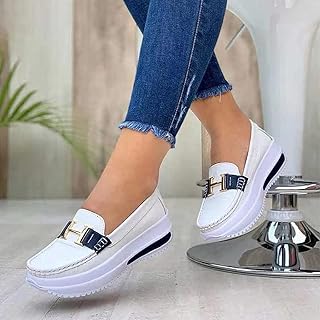 White loafers slip on Clearance